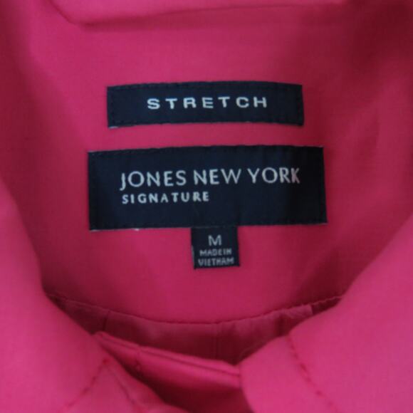 Vintage Jones New York Hot Pink Jacket With Oversized Buttons Casual Medium - Picture 6 of 8